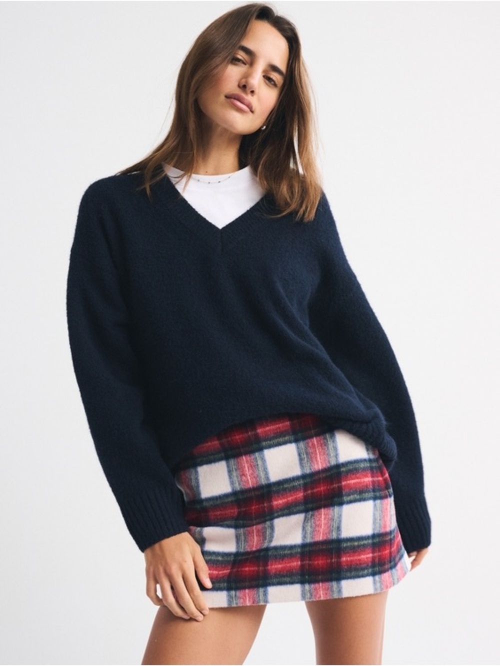 Abercrombie & Fitch Scarlett plaid skort NWT! Size XS